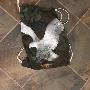American Eagle Camo Y2K String Bag